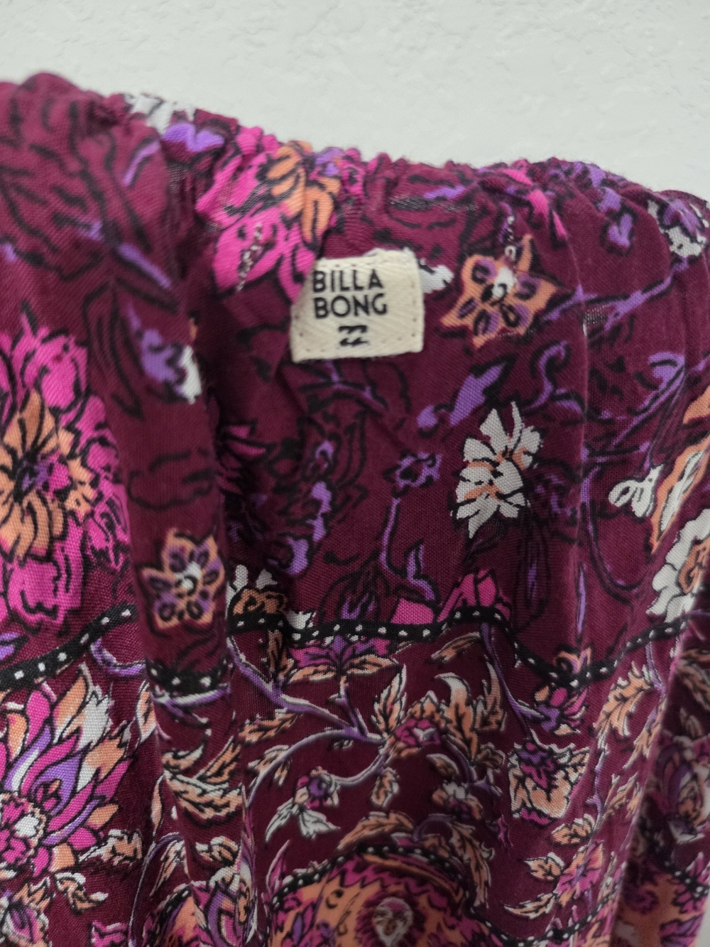 Billabong Boho Crochet Halter Tiered Dress - Size Large - Picture 4 of 5